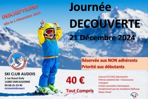 JournEe découvErte résErvée aUx Non adhérEnts