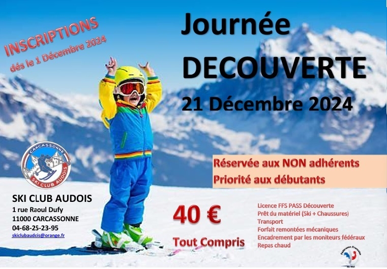 JournEe découvErte résErvée aUx Non adhérEnts